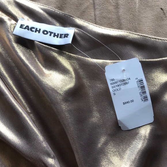 Gold Each Other Dress - Picture 4 of 4